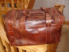 THE BRIDGE LEATHER CO SEHR GROSSE REISETASCHE...