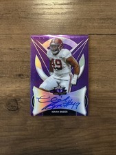 2019 Isaiah Buggs Leaf Valiant Purple Signature 10/20