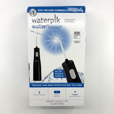 Waterpik Cordless Water Flosser Express, Black, Portable New in Box
