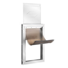 Stronghold Pet Door XL, Magnetic Flap Seal with Lock, 1.06-2in Compatibility