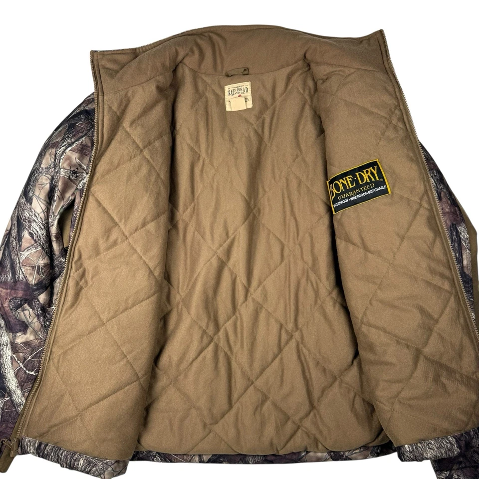 Chaqueta de Caza RedHead Bone Dry Camuflada Para Hombre Grande Impermeable A Prueba de Viento Realtree Foto 2 de 4
