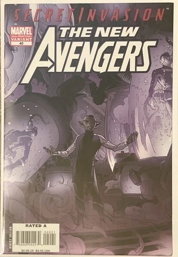 The New Avengers #40 Second Printing Variant (Marvel Comics June 2008)