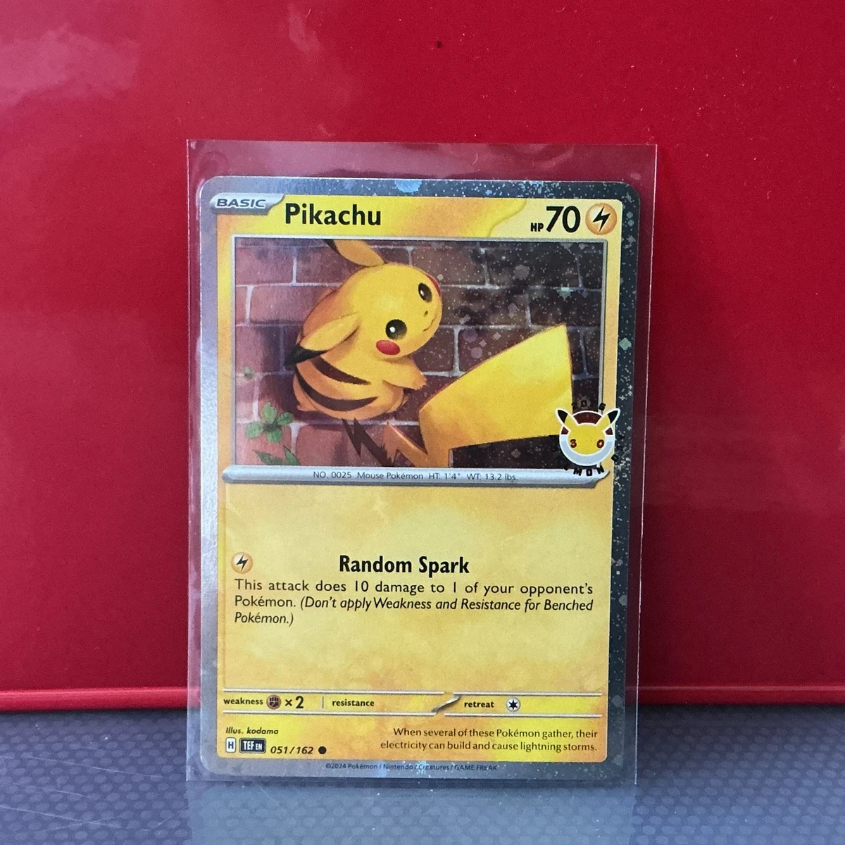 Pikachu Pokémon TCG Grade 10 Common Individual Collectible Card
