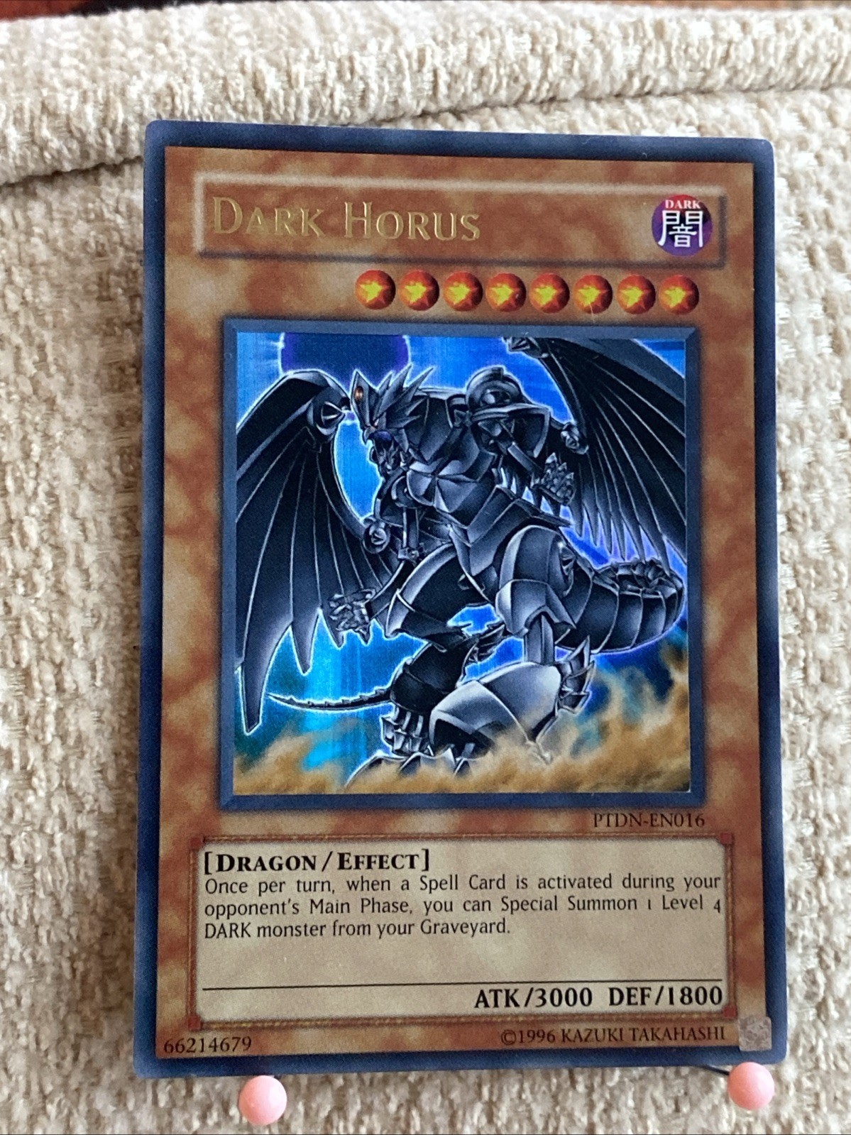 Dark Horus PTDN-EN016 YuGiOh Phantom Darkness trading card — raw and PSA graded price guide