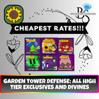 LIMITED🚨| Garden Tower Defense | GTD | All Exclusive + Divine Units - CHEAP