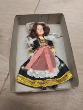 Vintage Spanish Looking Doll In Traditional Spanish Dress 18cm Tall EB10