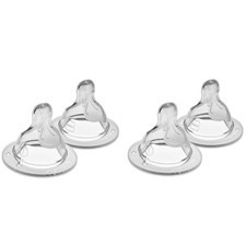 MAM Bottle Nipples Slow Flow Nipple Level 1, for Newborns and Older, Skinsoft Si