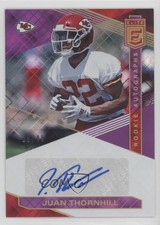 2019 Panini Donruss Elite Rookie Purple 20/49 Juan Thornhill #RA-JT Auto 2t7