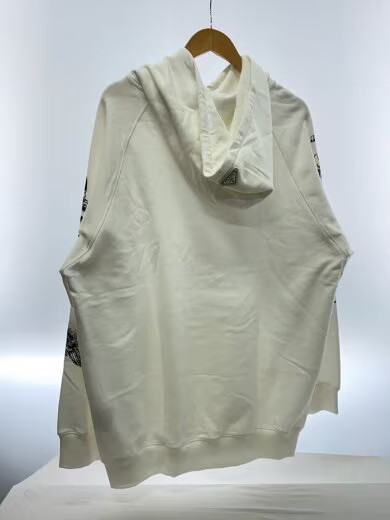 PRADA/22SS/Oversized Cotton Jersey Hoodie/L/WHT/UJL12A S221 10l0// thumbnail 2