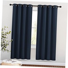 Blackout Curtain Panels 72 - Window Treatment 46"W x 72"L Pack of 2 Navy