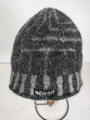 Everest Designs Child's Gray Wool Fleece Insulated Winter Hat Handmade in Nepal