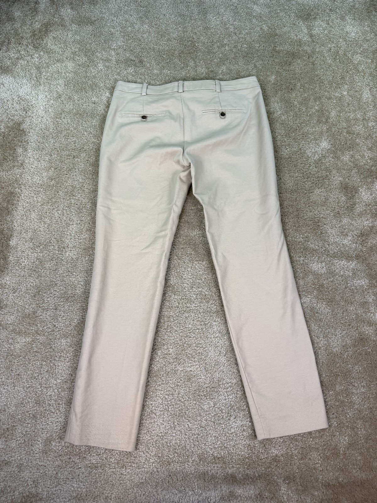 Zara Basic Collection Women’s 6 Beige Straight Le… - image 4