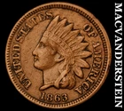 1863 Indian Head Cent- C/N Very Fine Semi Key Better Date No Reserve #i7918