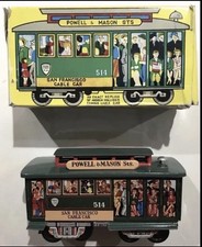 BOXED Vintage Tin Toy Japan San Francisco Cable Car 504 Powell  Mason