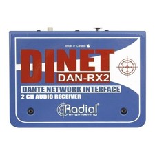 Radial DiNET DAN-RX2 2-Channel Dante Network Receiver