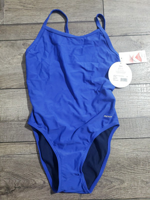 Sporti Thin Strap Athletic One Piece Swimsuit for Women - Solid Sz 34