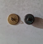 CIVIL WAR FLAT BUTTON AND BALL BUTTON