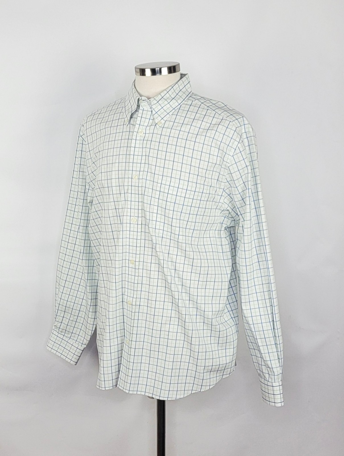 Eddie Bauer Multicolor Check Pattern Button Front… - image 2