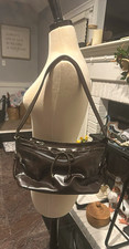Bueno Women  s Brown Solid Shoulder Bag Braided Zip Top Lined Inner Pockets