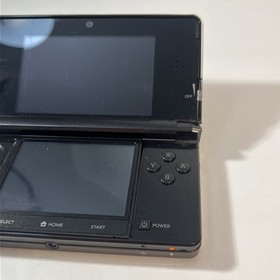 Nintendo 3DS Cosmo Black Handheld System w Charger & Stylus - Tested & Working