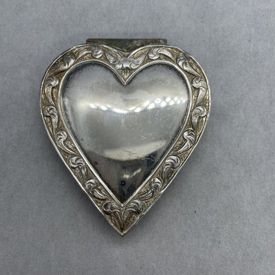 Vintage Reed and Barton Trinket Box Winterthur Adaptation Silver PLATED  Heart