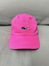 Youth Pink Whale Vineyard Vines Baseball Cap Hat Adjustable Cotton