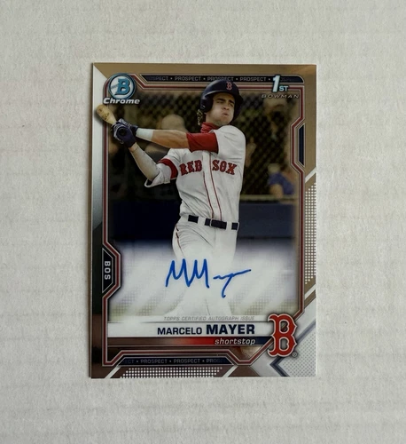 2021 Bowman Draft Chrome Marcelo Mayer Auto CDA-MM Red Sox