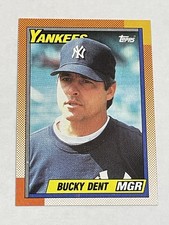 1990 Topps Baseball #519 - Bucky Dent - New York Yankees