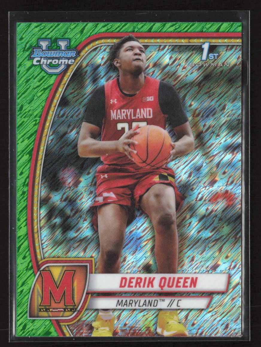 2024-25 Bowman U Chrome #19 Derik Queen Green Shimmer Refractor | eBay