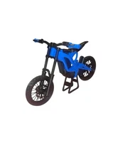 Custom mini Surron LBX – Collectible Desk Toy with Working Suspension-Blue