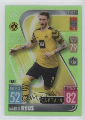 2021-22 Topps Chrome Match Attax UEFA Champions League 89/99 Marco Reus #64 6l7