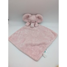 Elephant Security Blanket Lovey Pink Plush 23 inch SL Home Fashions