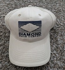 Diamond Chain Company Hat Beige Baseball Cap Golf Hat OSFM Strapback