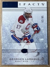2014-15 Artifacts Sapphire Georges Laraque #12 SN: 62/85 Montreal Canadiens