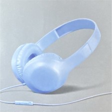 heyday Wired On-Ear Headphones Blue 3.5mm 40mm Drivers In-Line Mic Volume