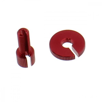 Stellschraube M8 Alu rot, LCA10R für Yamaha RD 350 LCN YPVS Bj. 1986-1989