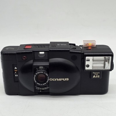 Olympus XA3 35mm Compact Film Camera Black with A11 Electronic