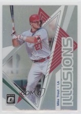 2019 Panini Donruss Optic Illusions Holo Prizm Mike Trout #OI-1 14tz