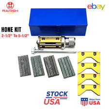 New Cylinder Engine Hone Kit 2-12 To 5-12 Honing Machine 4 Grit Stones Usa