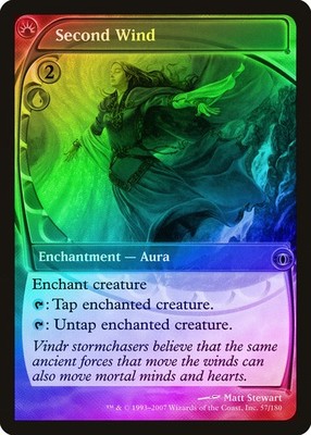Second Wind FOIL Future Sight NM Blue Uncommon MAGIC GATHERING CARD ABUGames