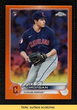2022 Topps Chrome Orange Refractor 25/25 Eli Morgan #62 READ 4f5