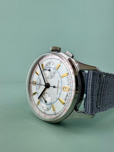 Soviet men's mechanical wristwatch Chronograph STRELA 1mchz Kirov call. 3017 - Picture 9 of 10