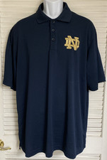 Men's Notre Dame Fighting Irish Short Sleeve Polo Shirt, XL, Navy