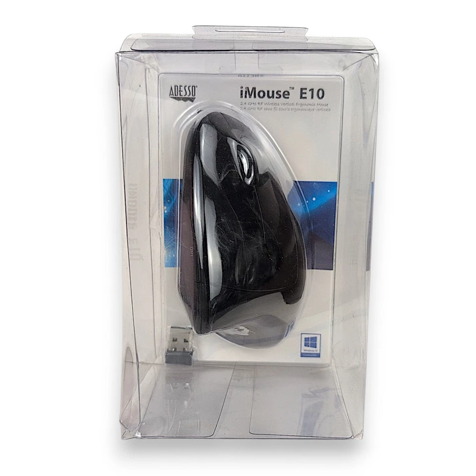 Adesso iMouse E10 2.4ghz RF Wireless Vertical Ergonomic Mouse - Image 2 of 4