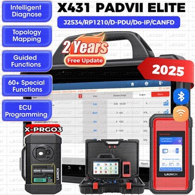 LAUNCH X431 PAD VII Pro X-PROG 3 Car Diagnostic Scanner Key Programming Coding