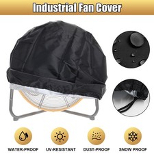 Outdoor Fan Cover Waterproof And Dustproof Fan Cover Heavy Duty Fan Cover Black 