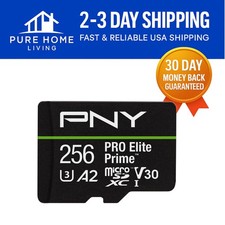 Durable 256GB PRO Elite Prime microSDXC - Waterproof, Supports 4K UHD Content