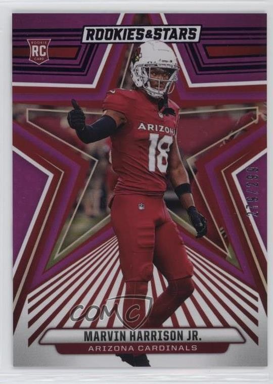 2024 Panini Rookies & Stars Purple 279/299 Marvin Harrison Jr #176 RC 1h5j