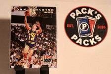 SkyBox 1992 NBA Rookie John Stockton Utah Jazz Basketball Base Card #83. rookie card picture