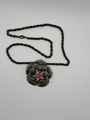 Konplott In Honor of the Rose Collection Green Pink Crystal Antique Brass 20 